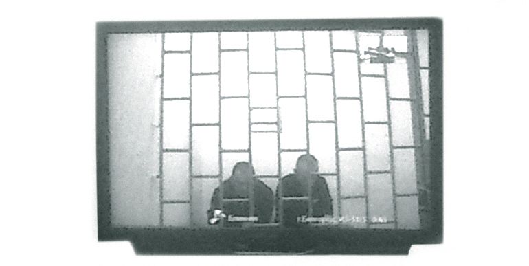 Сергей Дружинин и Алексей Генераленко. <span>Скриншот: видеотрансляция в Белгородском областном суде</span>